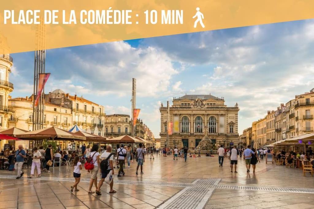 L'Ecucentre Avec Parking Inclu - 600M De La Place De La Comedie - Climatisation Montpellier Zewnętrze zdjęcie